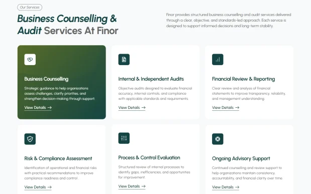 Finor 3 Business Consultant & Audit Agency WordPress Full Website Template Kit