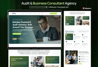 Finor – Business Consultant & Audit Agency Elementor WordPress Website Thumbnail