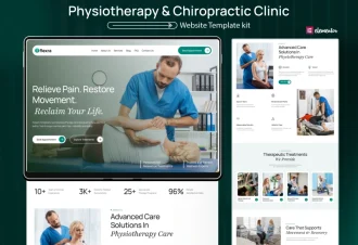 Flexra – Physiotherapy, Chiropractic Center Wordpress Website Template Kit Thumbnail