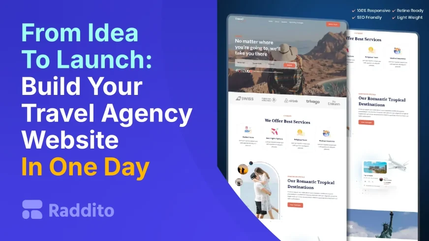 From Idea To Launch Build Your Travel Agency Website In One Day