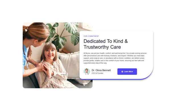 Nurivo 2 Private Nursing and In-home Care Elementor WordPress Template Kit