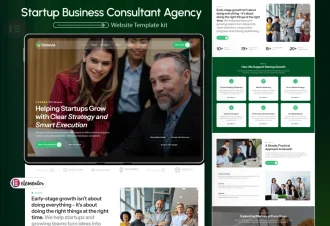 Growvia – Business Consulting Agency Website Thumbnail