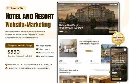 Hotel and Resort Website+Marketing Service Thumbnail