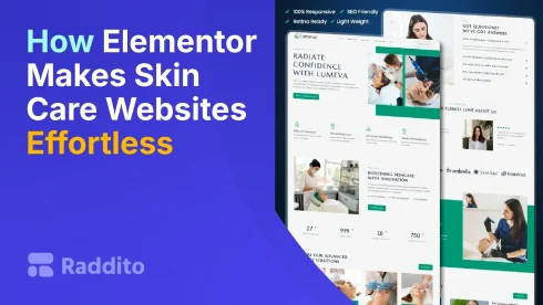 How Elementor Makes Skin Care Websites Effortless