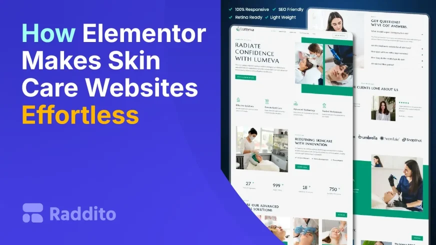 How Elementor Makes Skin Care Websites Effortless