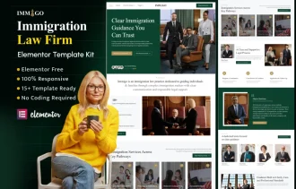 Immigo – Immigration Law Firm & Visa Consulting Elementor Template Kit Cover