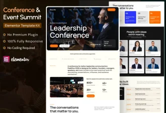 Inconfe - Conference and Event Summit Elementor Template Kit