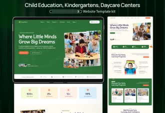 KinderNest - Kindergarten, Preschool & Daycare WordPress Elementor Template Kit