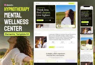 Lucentra – Hypnotherapy, Hypnosis & Mental Wellness WordPress Elementor Template Kit Thumbnail