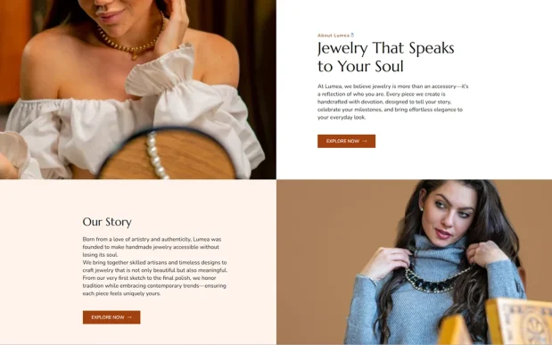 Lumea_gallery (2) Handmade Products E-commerce Elementor WordPress Website Template Kit