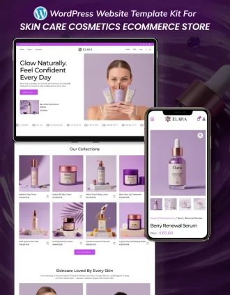 Luxury Skincare Cosmetics Products eCommerce Store Cover