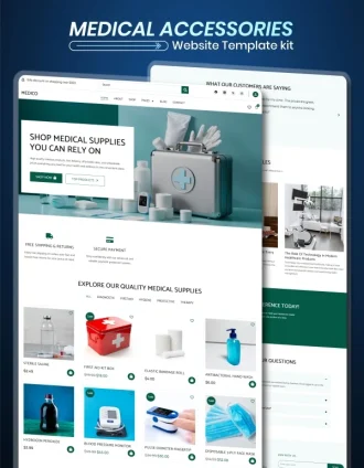 Medico – Health Care Products Template Kit