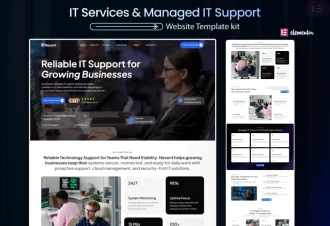 Nexorit - IT Services, Managed Support & Cybersecurity WordPress Elementor Template Kit