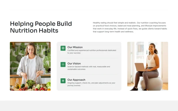 Nutrivox (3) Nutrition Coach Elementor WordPress Full Website Template Kit