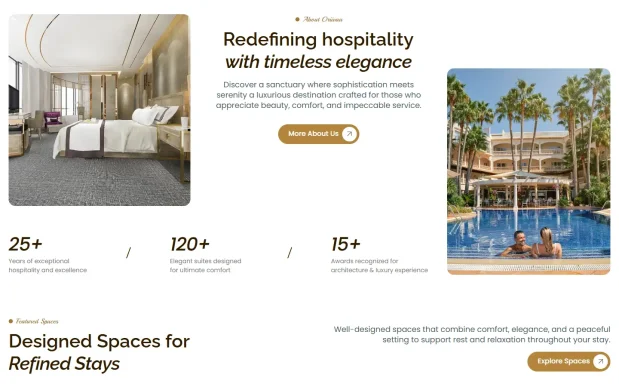 Orrivaa 2 Luxury Hotel & Resort WordPress Full Website Template Kit
