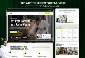 Pestgo - Pest Control, Exterminator & Home Protection WordPress Elementor Template Thumbnail