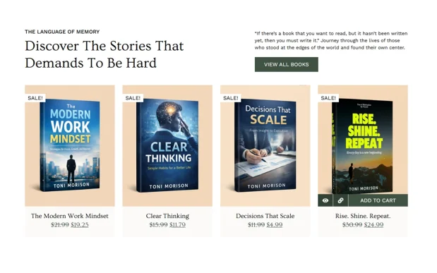 Readbyte (1) Book Author WordPress Full Website Template Kit