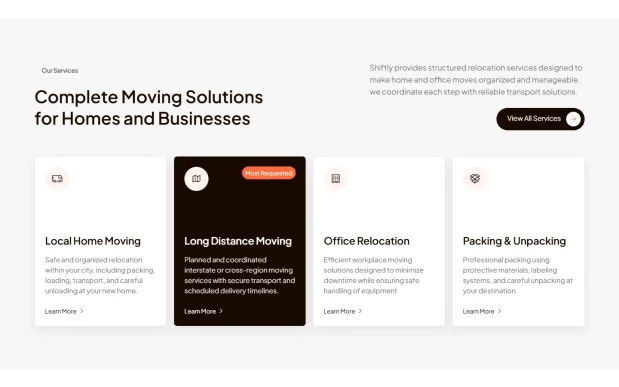 Shifty (3) Moving & Relocation Elementor WordPress Full Website Template Kit
