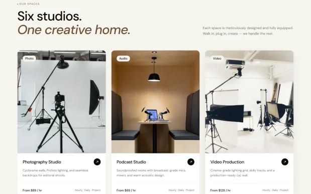 Stuvia (2) Creative Studio Rental Elementor WordPress Full Website Template Kit