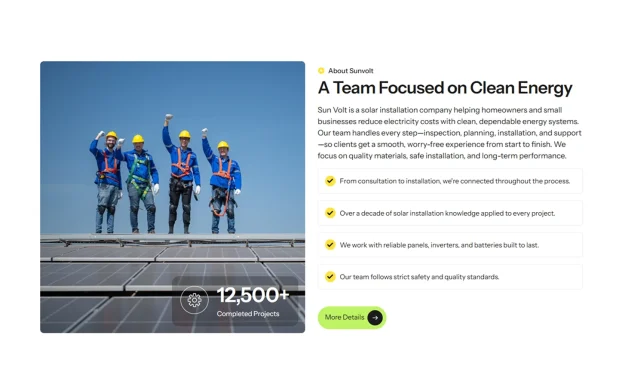 Sunvolt (2) Solar & Renewable Green Energy WordPress Full Website Template Kit