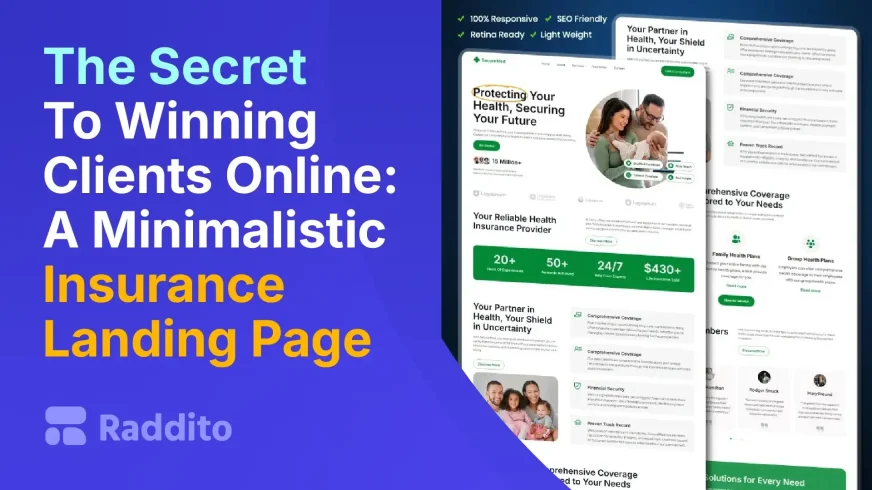 The Secret To Winning Clients Online A Minimalistic Insurance Landing Page