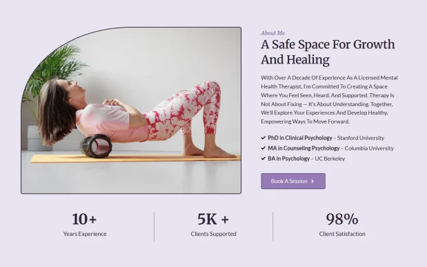 Theraspace (3) Therapist Portfolio WordPress Full Website Template Kit