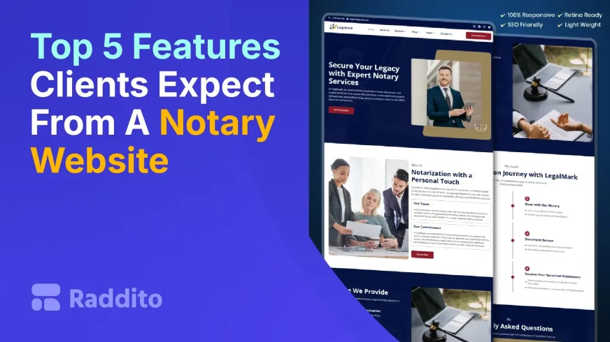 Top 5 Features Clients Expect From A Notary Website
