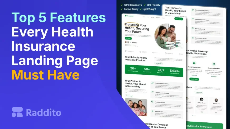 Top 5 Features Every Health Insurance Landing Page Must Have