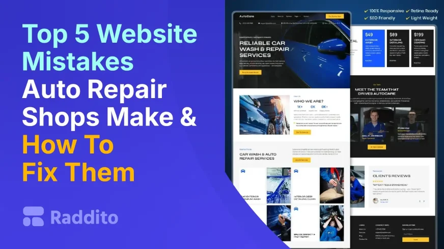 Top 5 Website Mistakes Auto Repair Shops Make & How To Fix Them