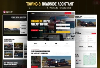 Towhub – Towing & Roadside Assistance Elementor Template Kit Cover