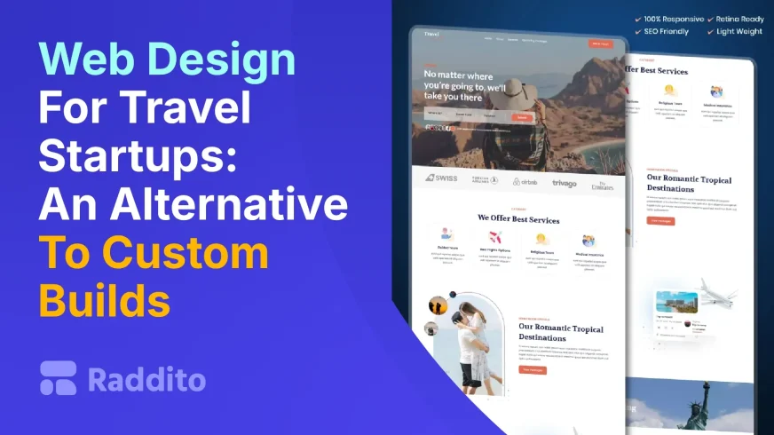 Web Design For Travel Startups An Alternative To Custom Builds