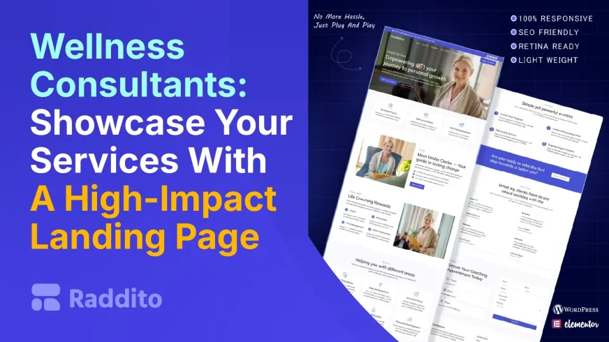 Wellness Consultants Showcase Your Services With A High-Impact Landing Page