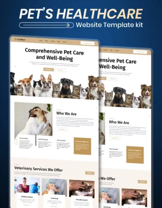 pet's care WordPress html CSS website thumbnail