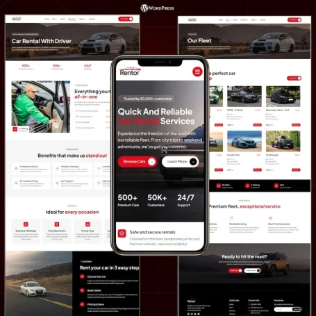 rentor car rental and booking template (1)